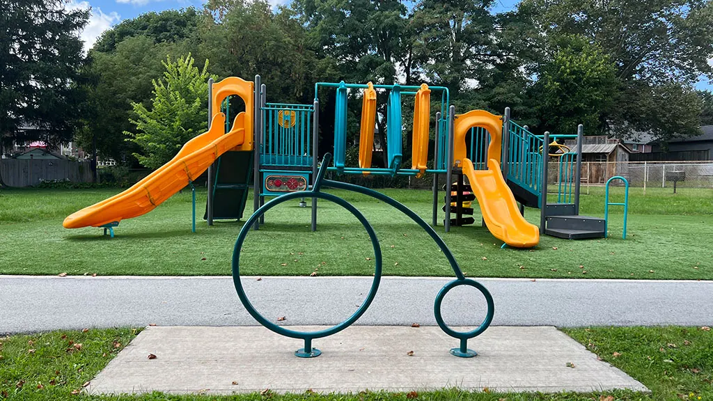 Ground-level view of Alexander Park