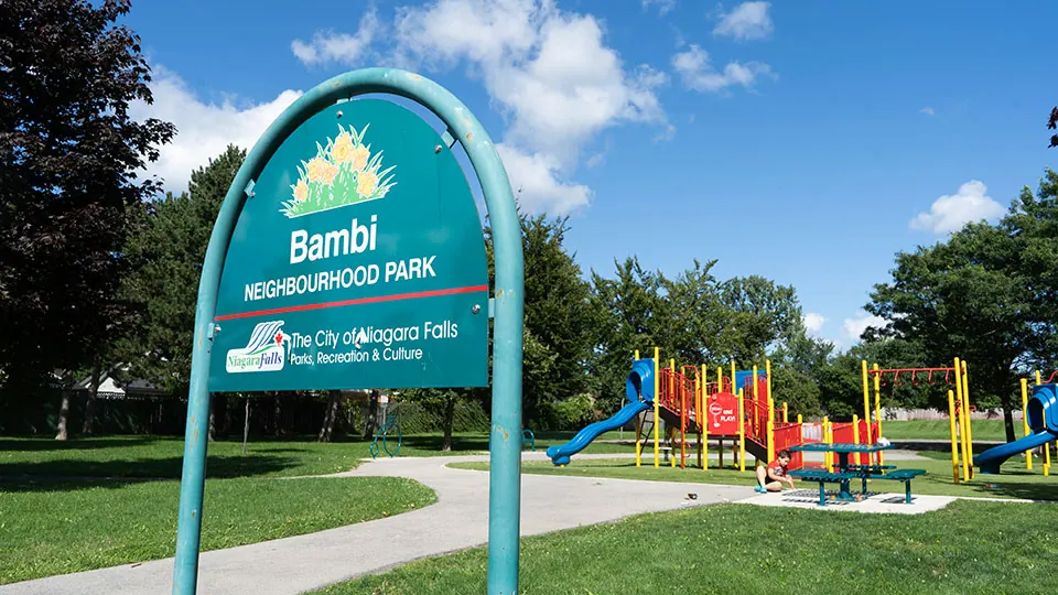 Ground-level view of Bambi Park